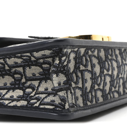 Christian Dior Oblique 30 Montaigne Flap Bag Blue 8 of 9