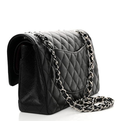 Chanel Caviar Quilted Medium Double Flap Black 3 of 12
