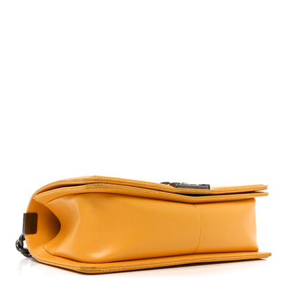 Chanel Lambskin Quilted Medium Boy Flap Yellow 4 of 11
