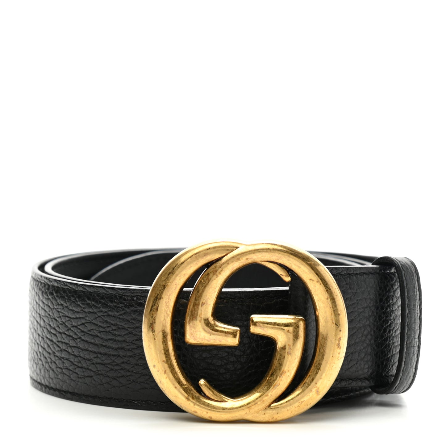 Dollar Calfskin Interlocking G Belt 85 34 Black