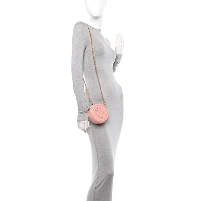 Chanel Caviar Quilted Round Filigree Crossbody Pink 2 of 10