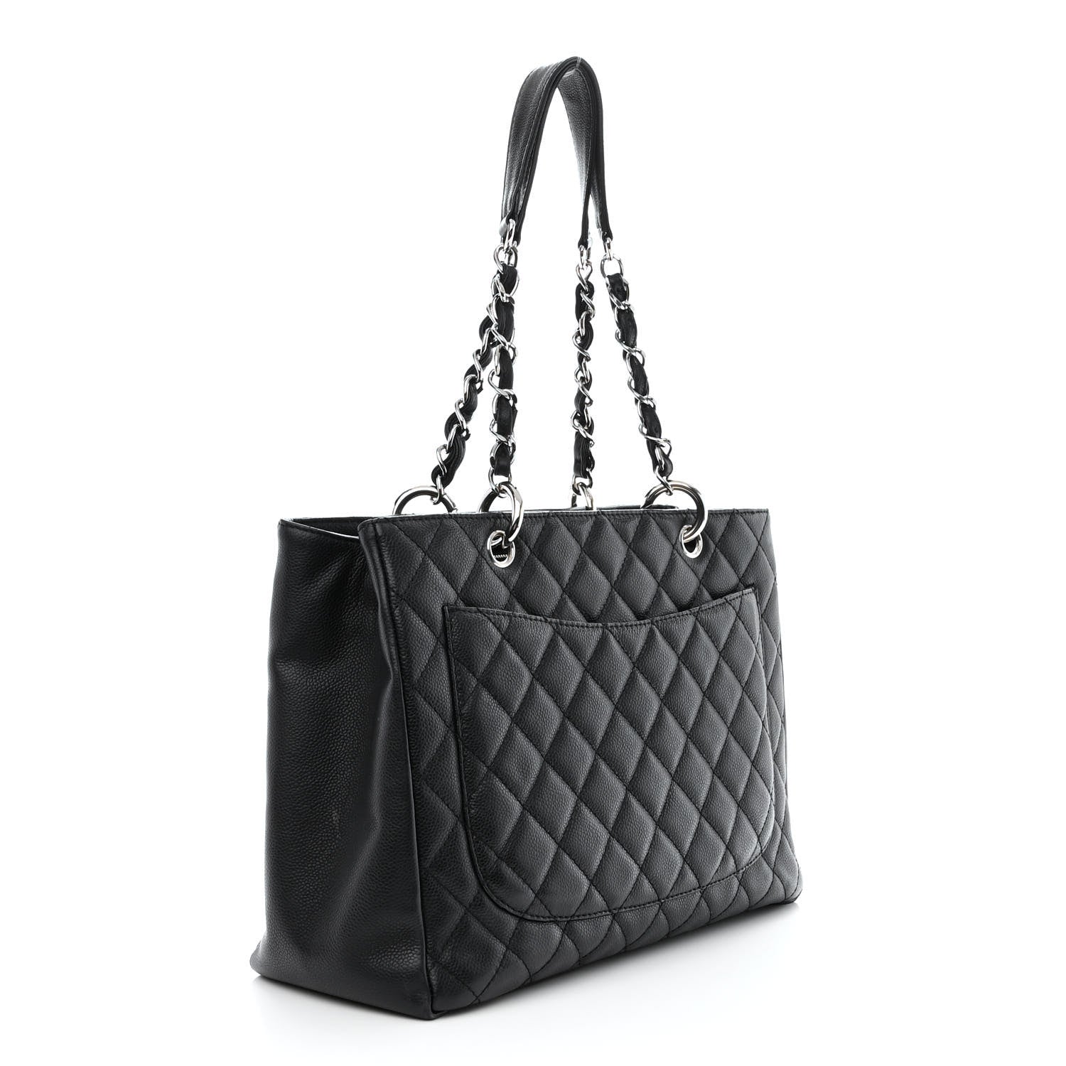 Chanel Caviar Quilted Grand Shopping Tote GST Black 3 of 12