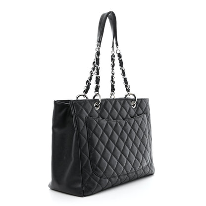 Chanel Caviar Quilted Grand Shopping Tote GST Black 3 of 12