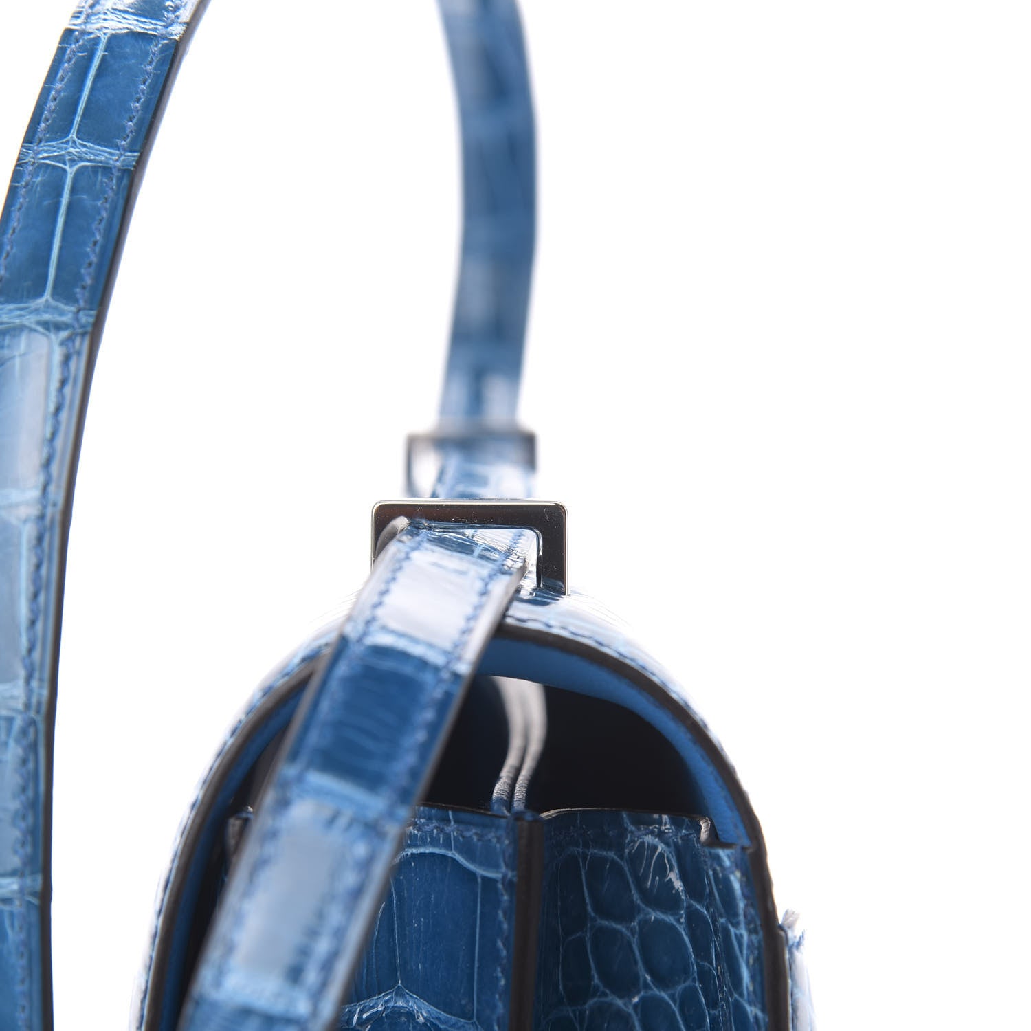 Hermes Shiny Alligator Constance 18 Mykonos 14 of 18