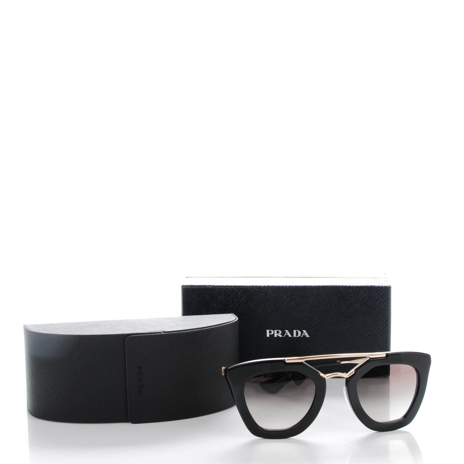 Prada Acetate Cinema Sunglasses SPR 09Q Black 6 of 6