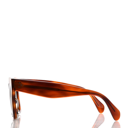 Celine Acetate Polarized Cat Eye Sunglasses CL4004IN Havana 3 of 6