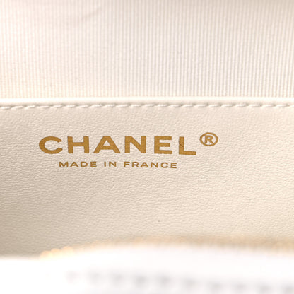 Chanel Lambskin Quilted CC In Love Heart Bag White 6 of 10