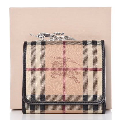 Burberry Haymarket Check Medium Leighton Wallet Chocolate 11 of 11