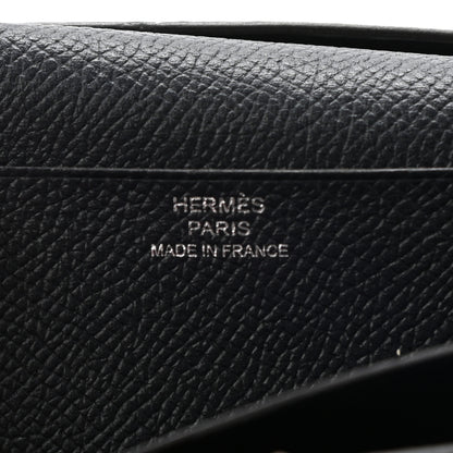 Hermes Epsom Bearn Verso Gusset Wallet Gris Tourterelle Bleu Indigo 6 of 15