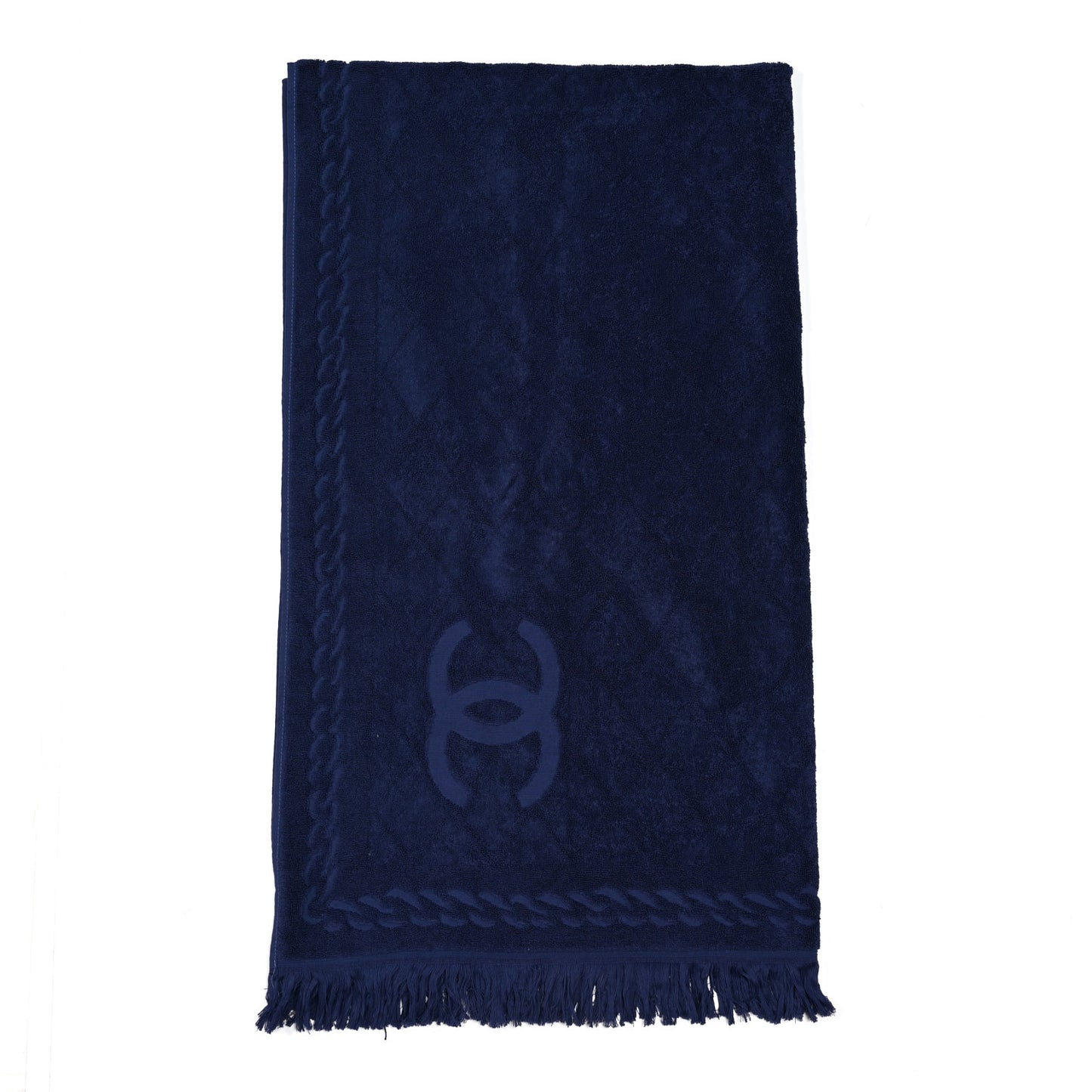Terry Cotton CC Beach Towel Blue