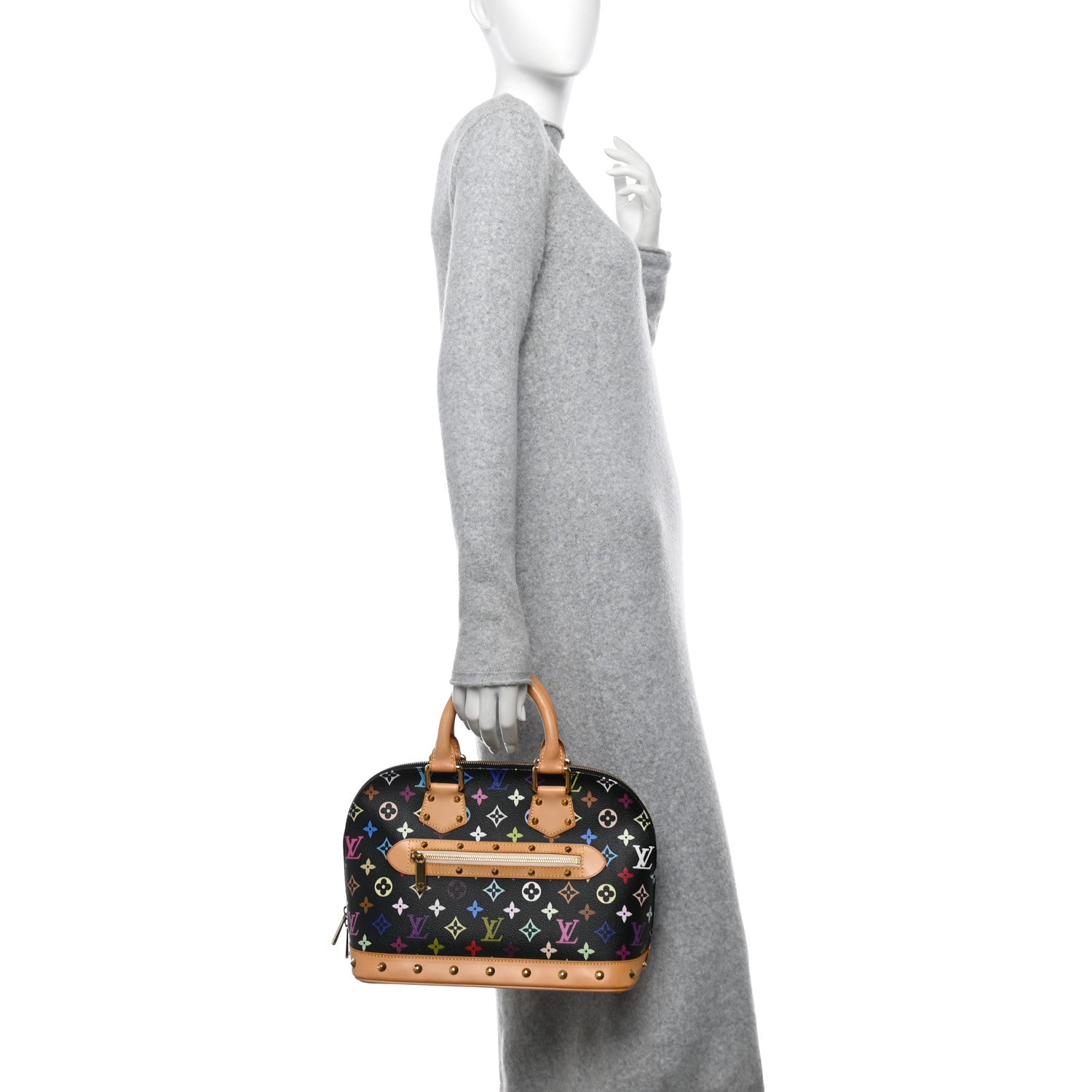 Louis Vuitton Monogram Multicolor Alma Black 2 of 11