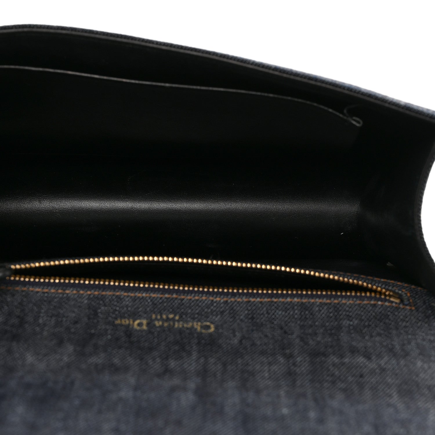 Christian Dior Denim Crystal Medium Diorama Flap Bag Blue 5 of 10