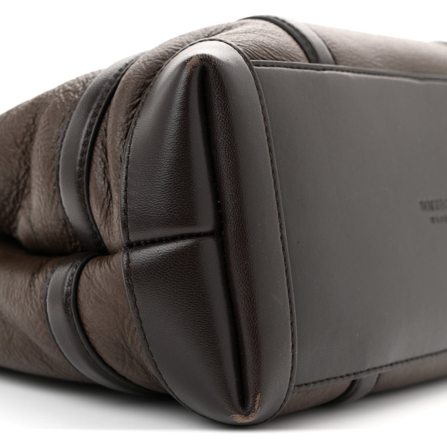 Bottega Veneta Shearling Aviator Small Andiamo Shoulder Bag Brown 8 of 11