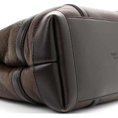 Bottega Veneta Shearling Aviator Small Andiamo Shoulder Bag Brown 8 of 11