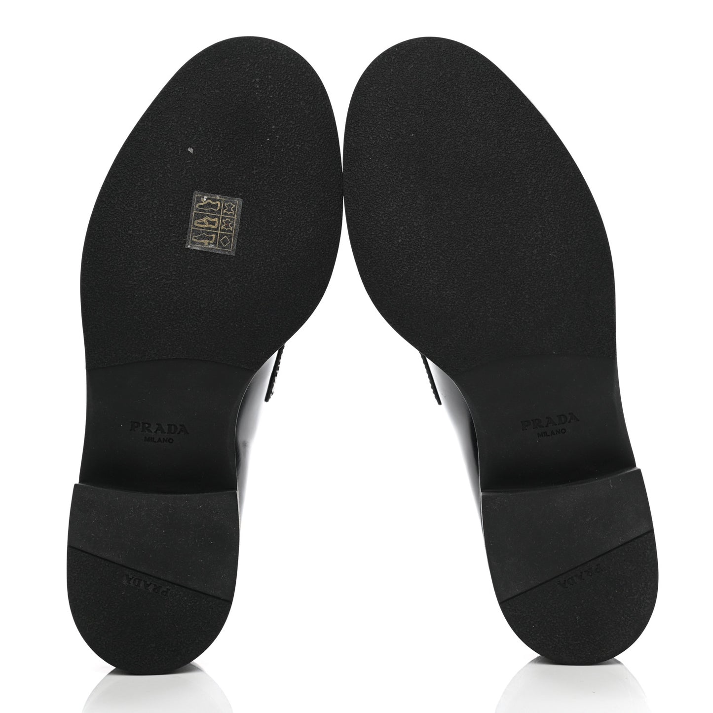 Spazzolato Metal Triangle Logo 50mm Loafers 38 Black