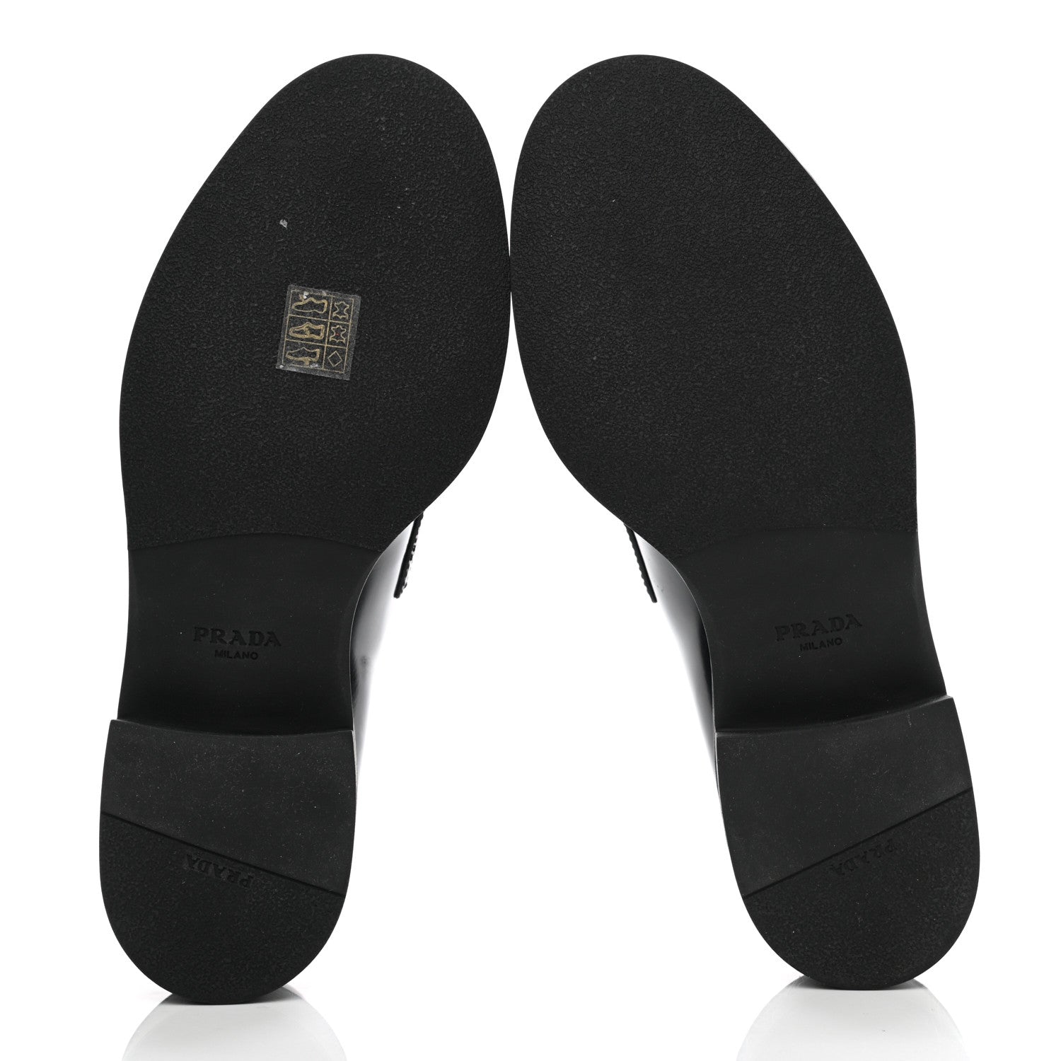 Prada Spazzolato Metal Triangle Logo 50mm Loafers 38 Black 5 of 9