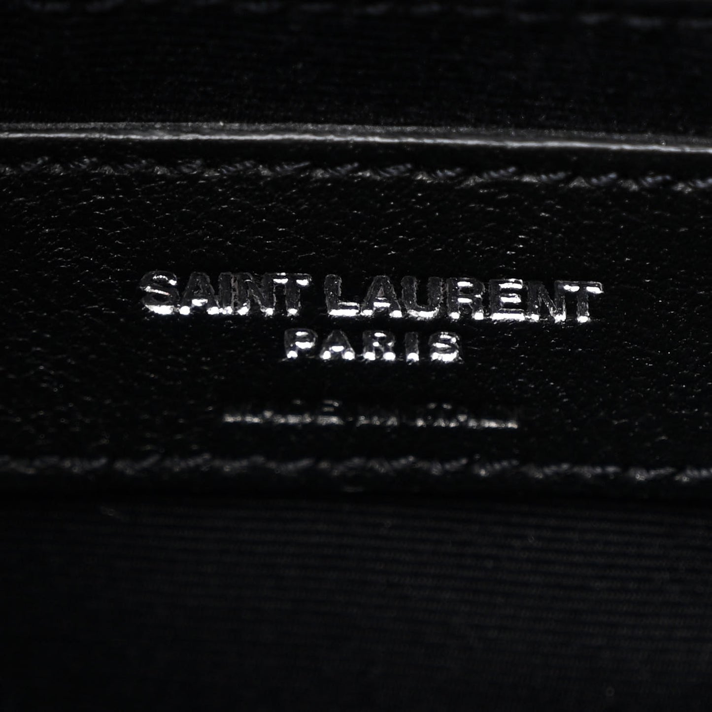 Calfskin Y Quilted Monogram Medium Loulou Chain Satchel Black