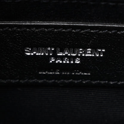 Saint Laurent Calfskin Y Quilted Monogram Medium Loulou Chain Satchel Black 7 of 12