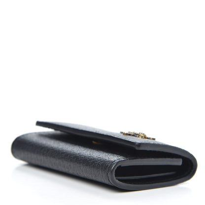 Gucci Pebbled Calfskin Bee 6 Key Holder Case Black 4 of 7
