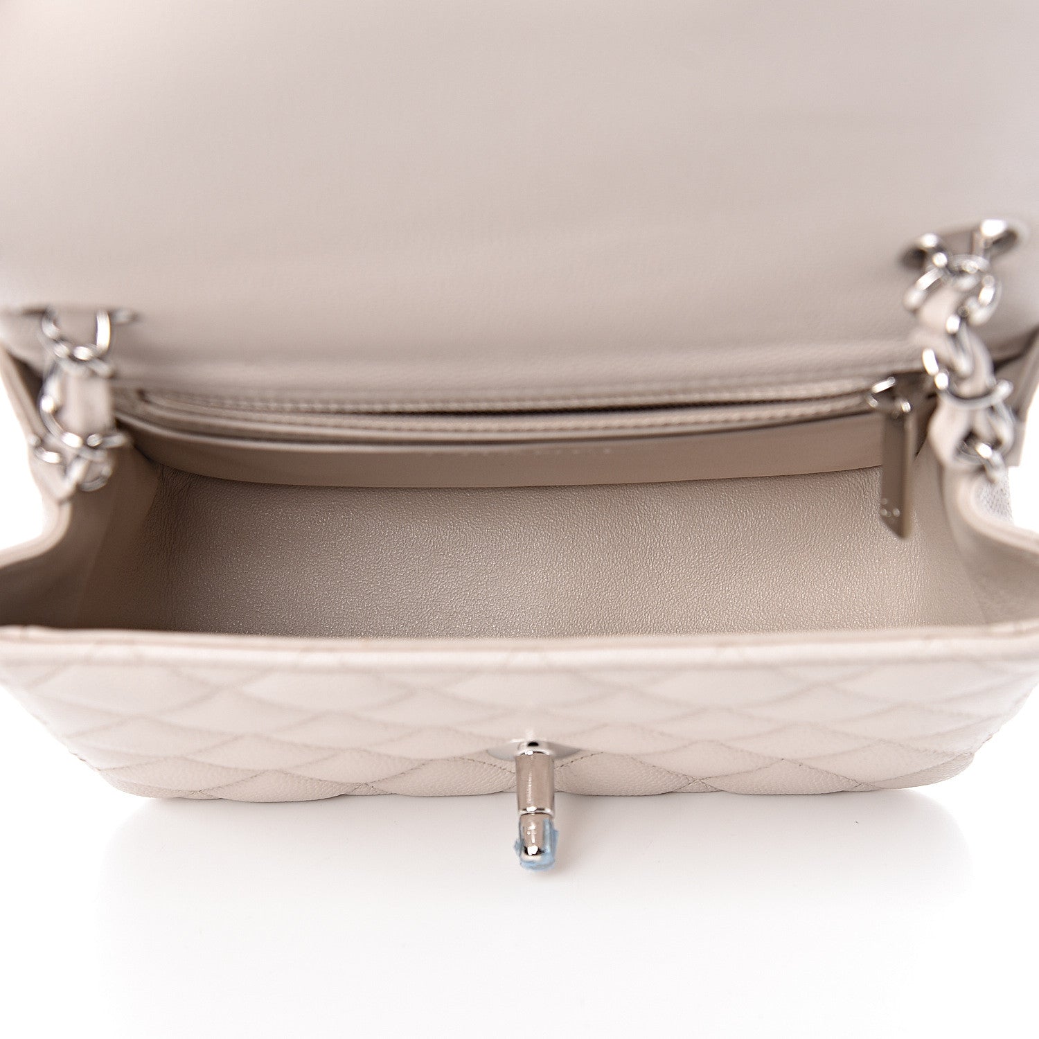 Chanel Caviar Quilted Mini Square Flap White 7 of 11