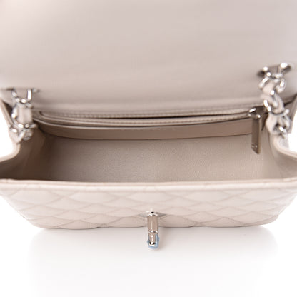 Chanel Caviar Quilted Mini Square Flap White 7 of 11