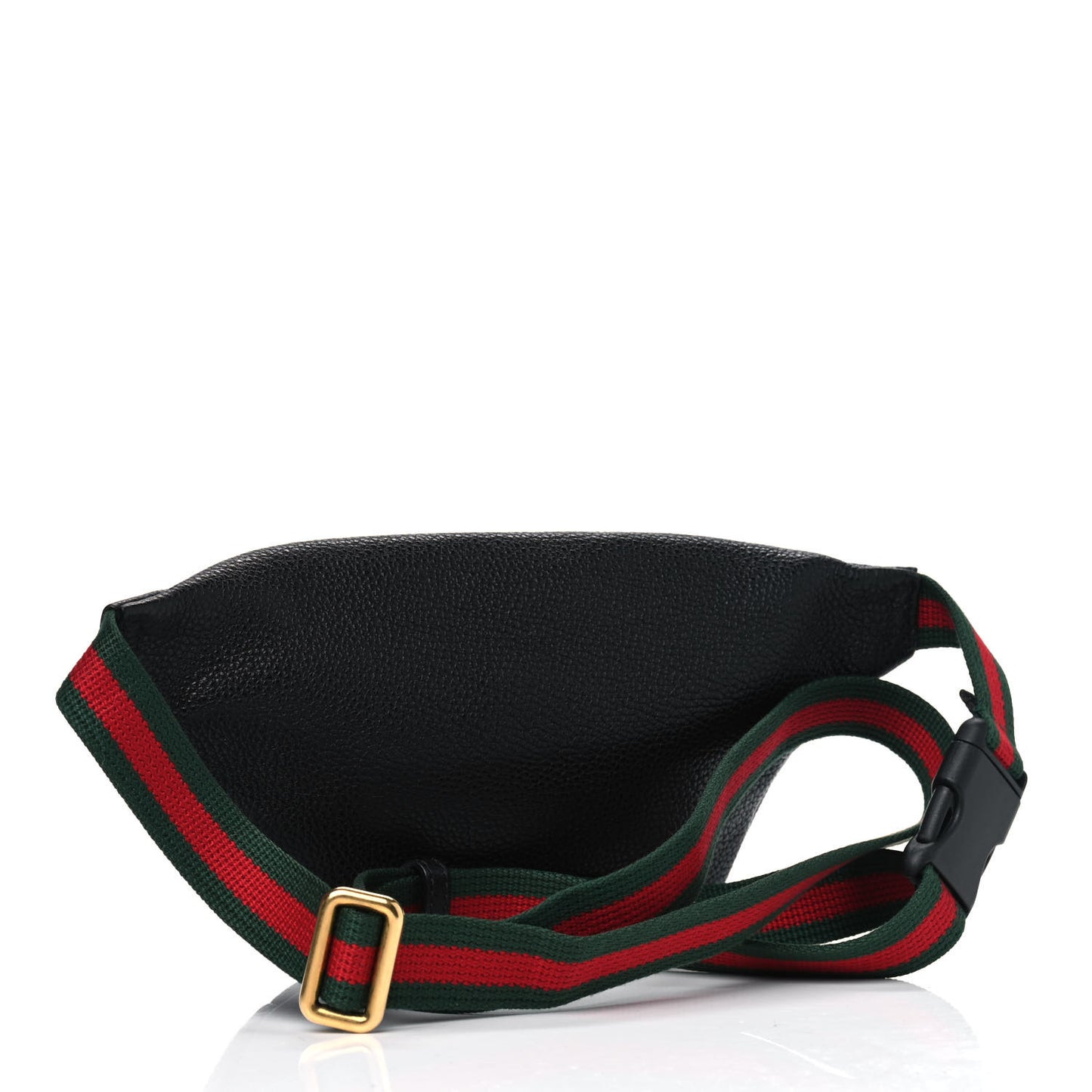 Grained Calfskin Small Logo Belt Bag Black