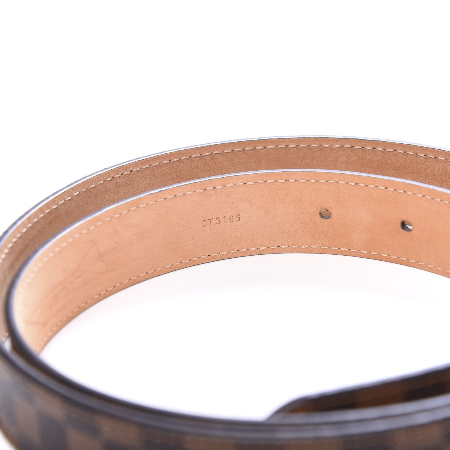 Louis Vuitton Damier Ebene Mini 25mm Belt 90 36 5 of 8
