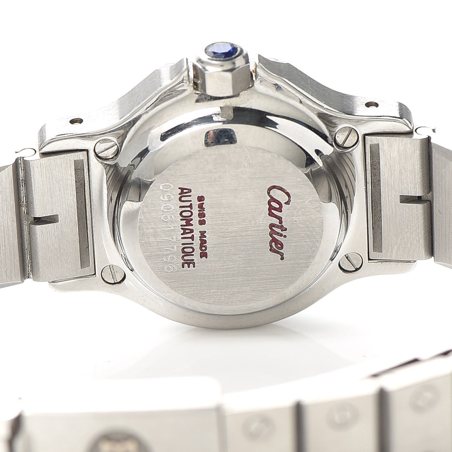Stainless Steel 25mm Santos Octagon Automatic Watch