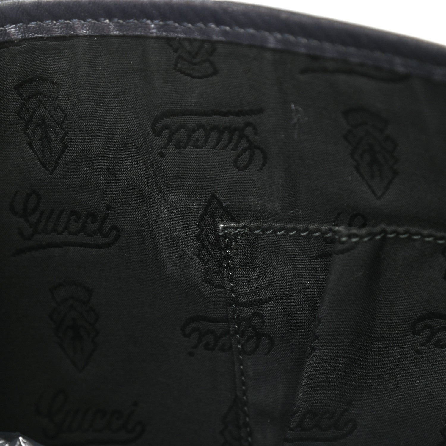 Gucci Imprime Monogram Medium Double Buckle Flap Messenger Bag Navy 7 of 16