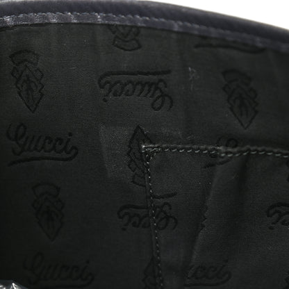 Gucci Imprime Monogram Medium Double Buckle Flap Messenger Bag Navy 7 of 16