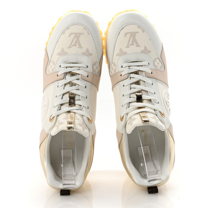 Louis Vuitton Monogram Calfskin Run Away Sneakers 40.5 Beige Gold 2 of 9