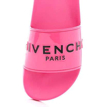 Givenchy Rubber Womens Logo Womens Pool Slides 38 Sandals Pink 6 of 10