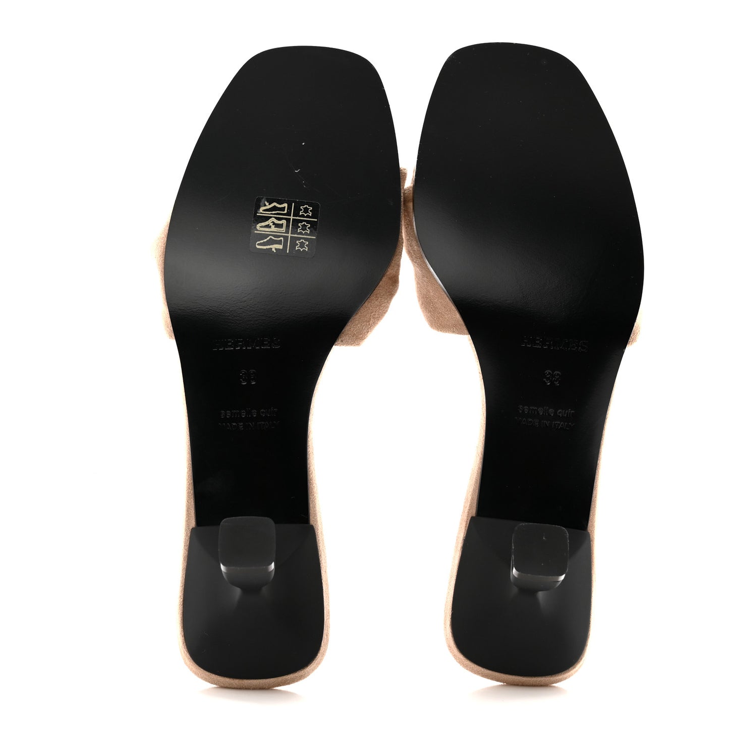 Suede Goatskin Giny 55 Sandals 38 Nude