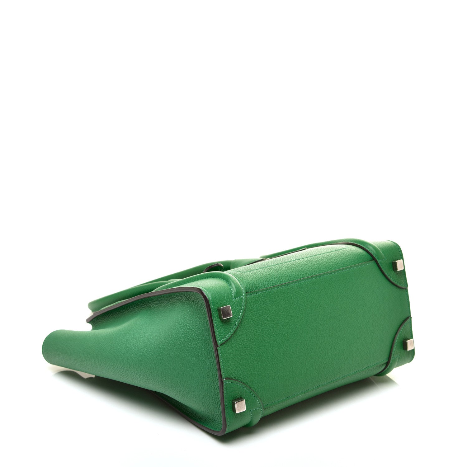Celine Drummed Calfskin Micro Luggage Mint 4 of 8
