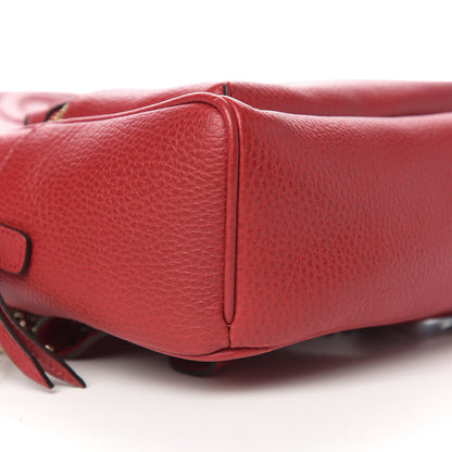 Gucci Pebbled Calfskin Soho Chain Backpack Red 7 of 10