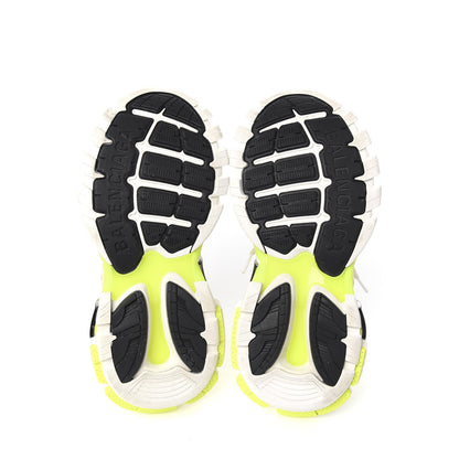 Balenciaga Rubber Mesh Bi-Color Womens Track.2 Open Sneakers 37 White Fluo Yellow 5 of 9