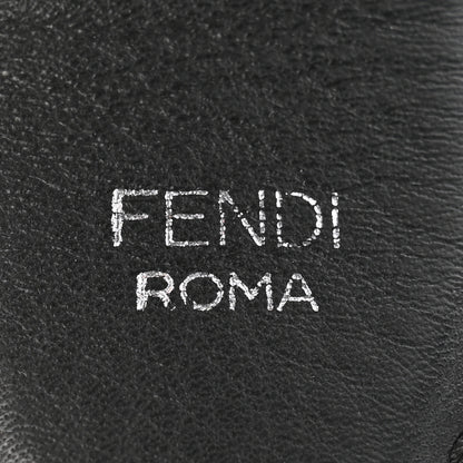 Fendi Vitello Dolce Nappa Patent Flowerland Studded Strap You Black 3 of 3