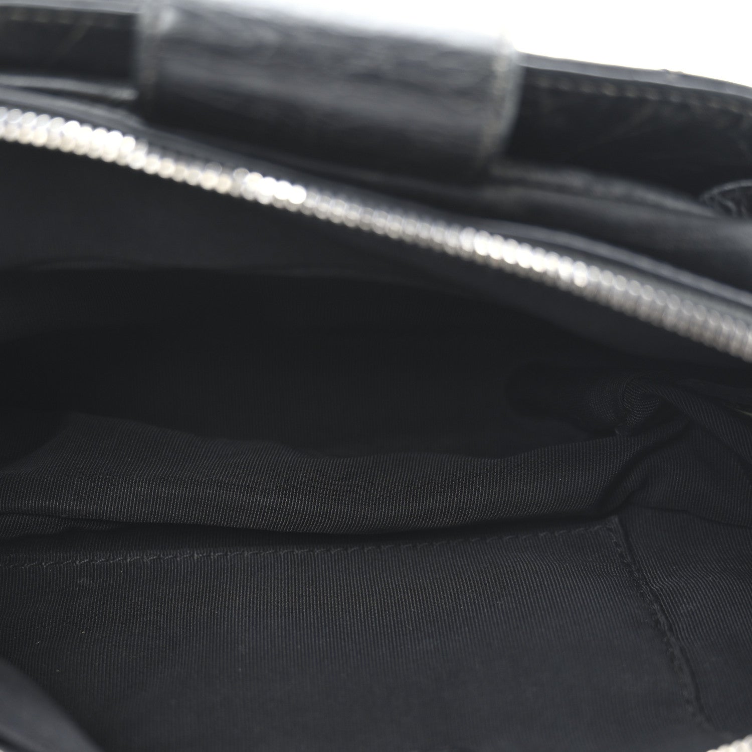 Chanel Crumpled Calfskin Quilted Casual Rock Waist Bag Fanny Pack Black 5 of 10