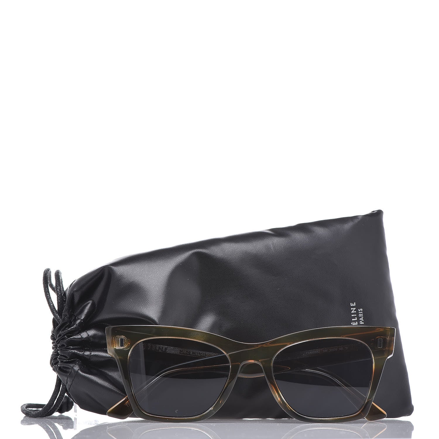 Celine Acetate Cat Eye Sunglasses CL 40052U Havana 8 of 8