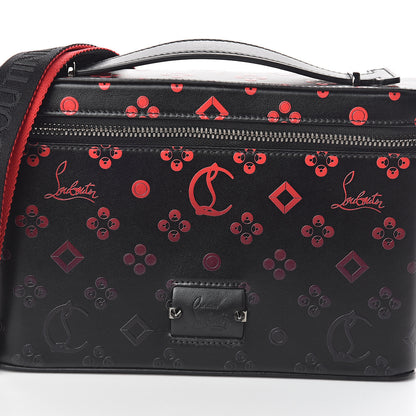 Christian Louboutin Calfskin Degrade Loubinthesky Kypipouch Messenger Bag Black Red 6 of 8