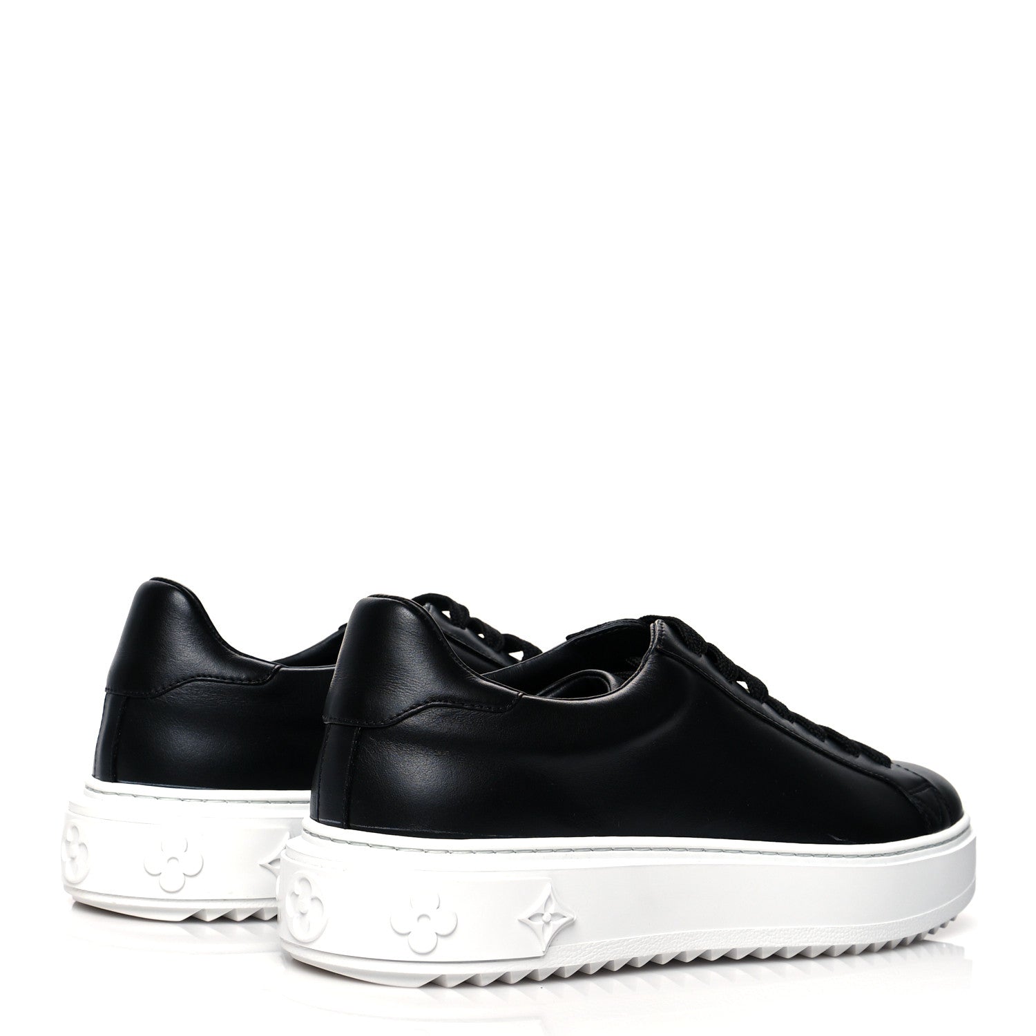 Louis Vuitton Calfskin Time Out Sneakers 39.5 Black 4 of 8