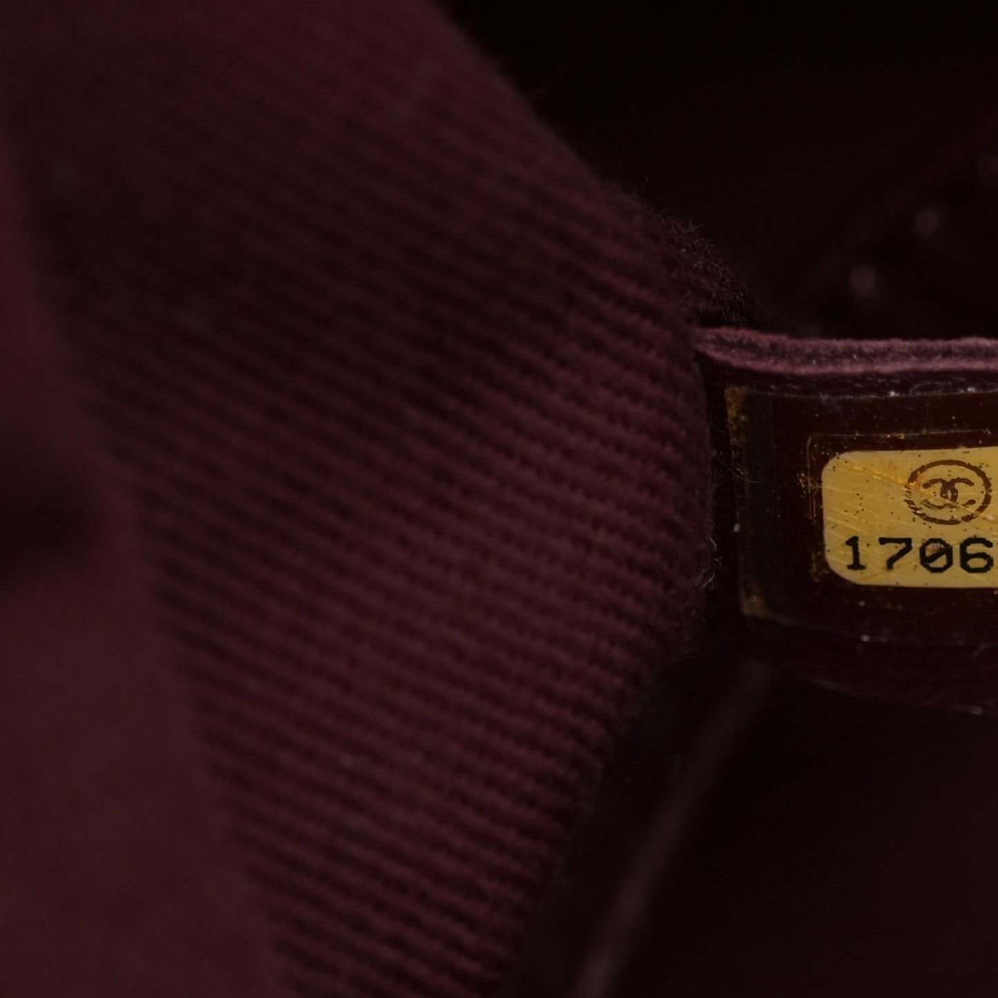 Calfskin Quilted Small Perfect Edge Tote Burgundy
