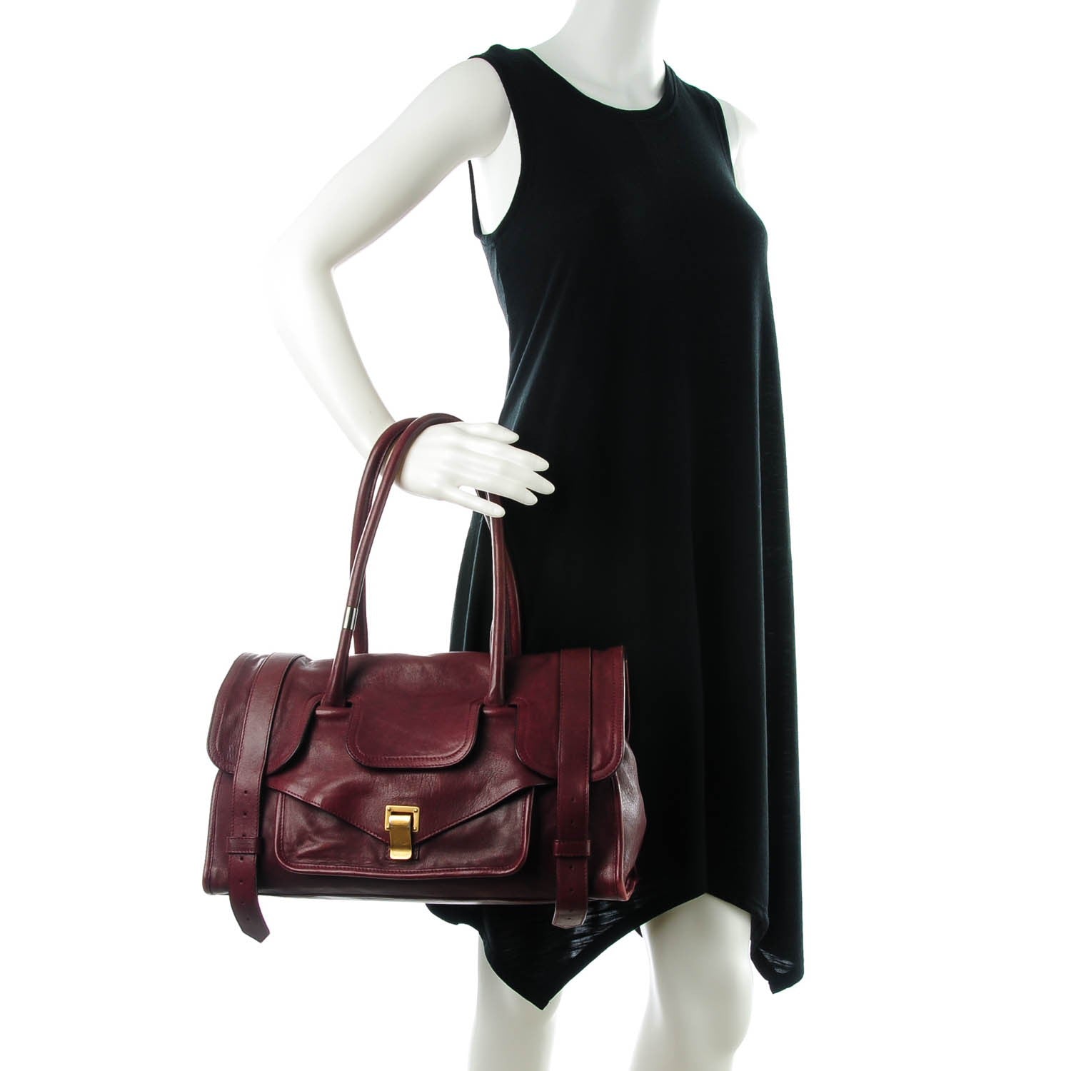 Proenza Schouler Lambskin Small PS1 Keep All Burgundy 2 of 7