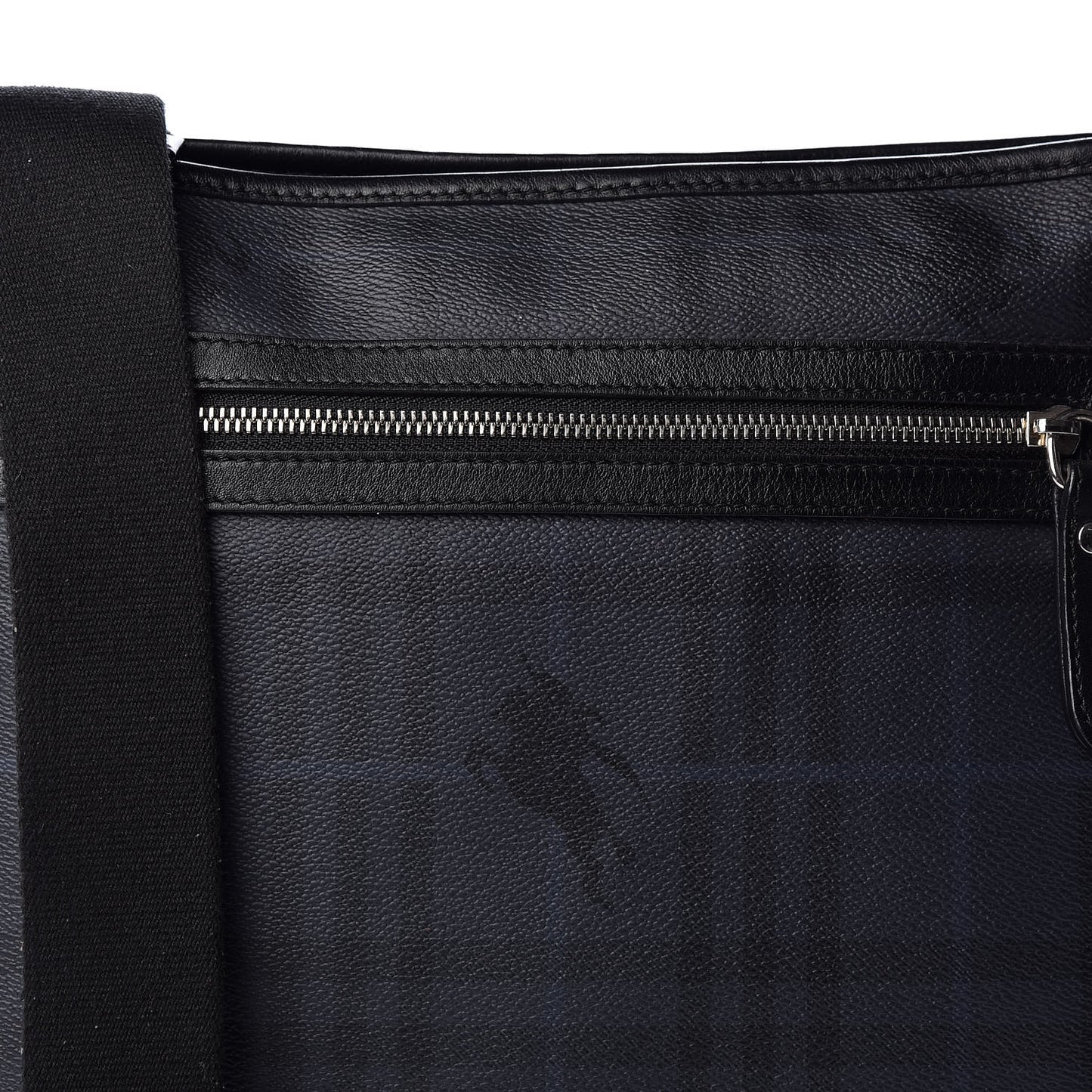 Haymarket Check Crossbody Messenger Bag Blue Black