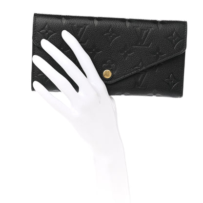 Louis Vuitton Empreinte Josephine Wallet Black 2 of 9