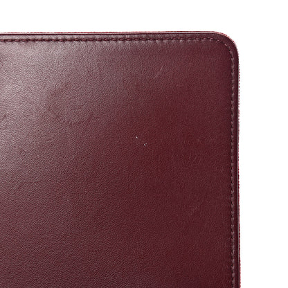 Chanel Velvet Chevron Quilted Medium Boy Flap Burgundy 14 of 15