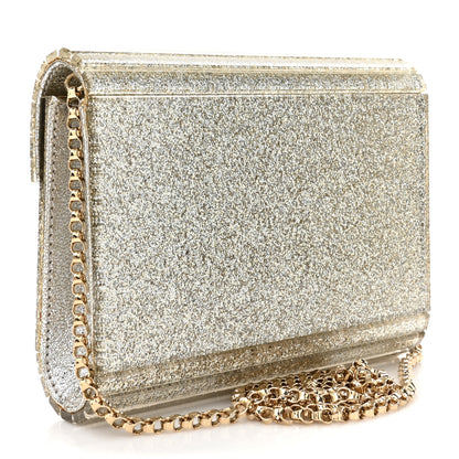 Jimmy Choo Acrylic Glitter Candy Clutch Platinum Ice 3 of 11