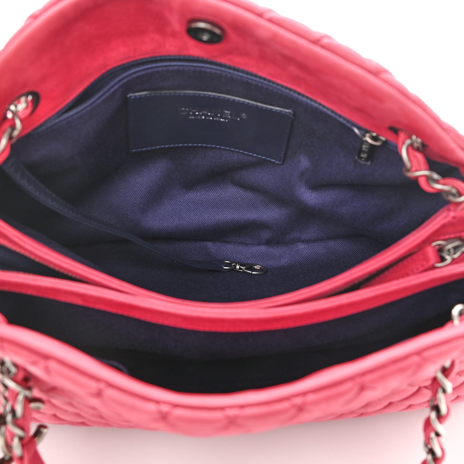 Chanel Iridescent Calfskin Quilted New Bubble Bowling Bag Fuchsia 5 of 12