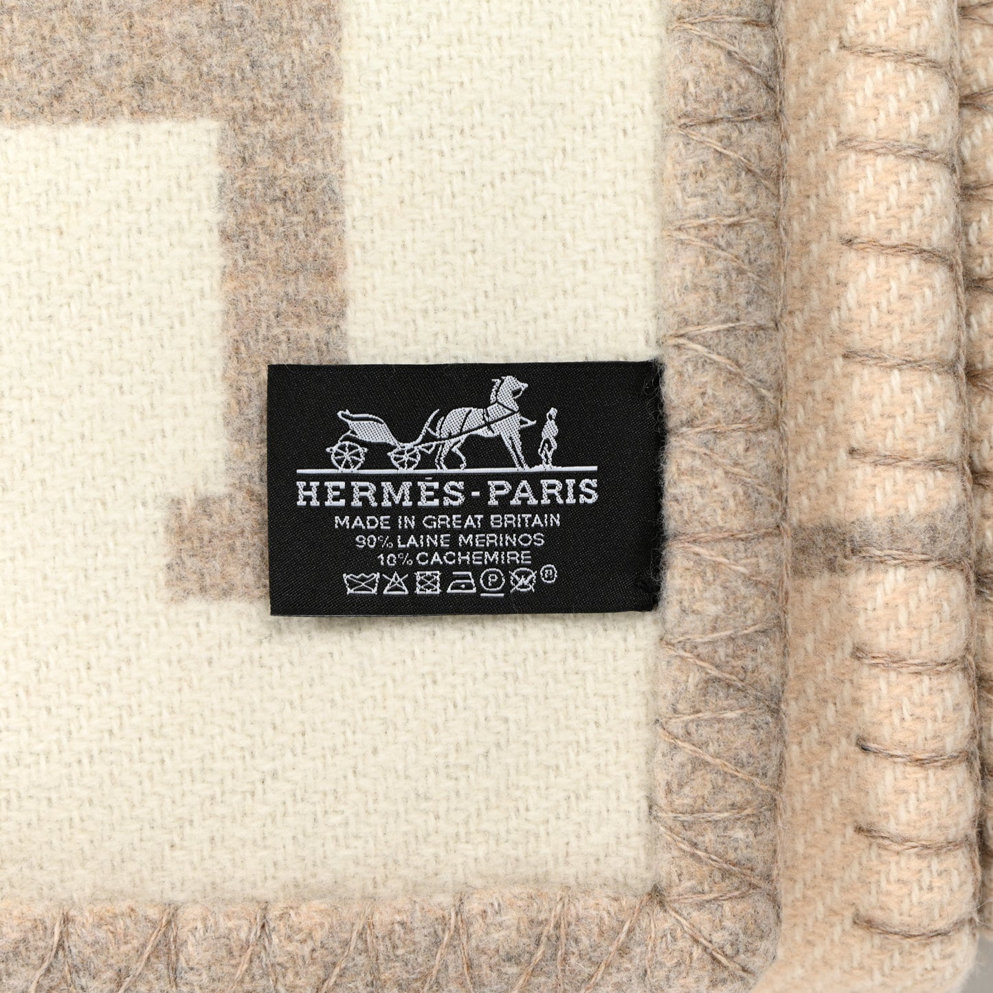 Wool Cashmere Avalon III Blanket Coco Camomille