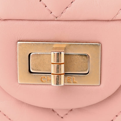 Chanel Aged Calfskin Chevron Quilted 2.55 Reissue 226 Flap Light Pink 14 of 17